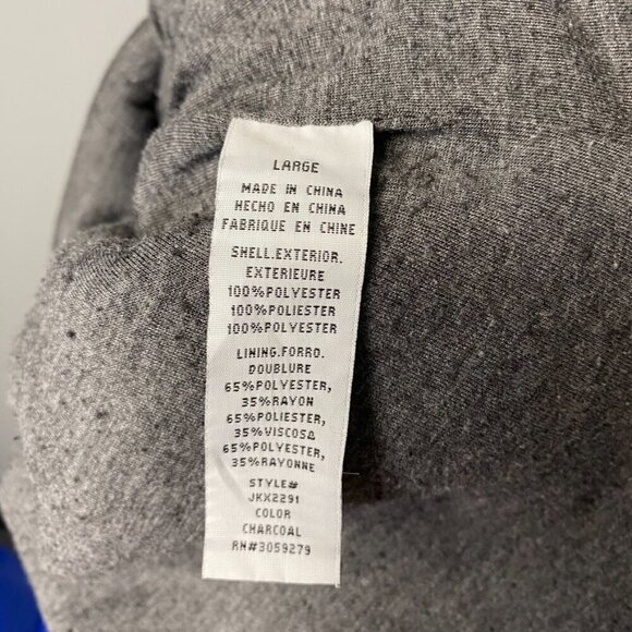 Thread and Supply Grey Sherpa 1/4 Zip Sweatshirt Women's Size L - Picture 5 of 6